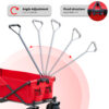 Utility Park Garden Cart Tool Customized Color Folding Camping Trolley Outdoor Picnic Beach Wagon