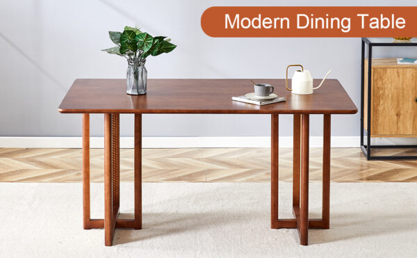 70d4609d9170441b84bca41a8907ae65_a9b0b7d9bc9f89bb2a3b0da5008a2bf8 Chinese country retro solid wood dining table,simple modern imitation rattan dining table.Suitable for dining room, living room, office.Natural Style Walnut Solid Wood Dining Table.