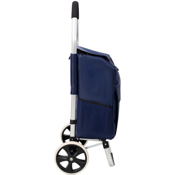 7199bfb4d8ad4b8fb6473db7307200c6_9ad97e3bf82de78dc0b8806419f03f25 Shopping Trolley with Wheels,Trolley Black Foldable Shopping Cart,Removable Shopping Oxford Waterproof Bag,Blue