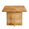 Chinese style log wind Imitation rattan tea table rectangular solid wood coffee  table small family living room tea table