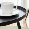 Modern 3-Piece Set: 17.7" Anti-Spill Round Coffee Table + 2 Rattan Swivel Chairs, Outdoor Patio Furniture for Tea Time.Suitable for Various Outdoor Venues.3-piece Set Packaged As A Single Package.