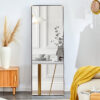 The 4th generation floor standing full-length mirror. wall mirror, bathroom makeup mirror, bedroom foyer, clothing store, wall mounted.    65 "* 23.2"