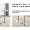 Modern minimalist bar chairs and bar stools. Can rotate 360 ° and adjust lifting. PET backrest and PU seats. Set of 2. Suitable for bars, restaurants, and front desk cashiers. W1151P172644
