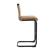 42.5 Inch Tall Brown Tech Fabric Bar Stool - A Perfect Combination of Modern Design, Comfort, and Stability.A Set of 2.Suitable Not Only For Home Use But Also For Bars, Restaurants,And Other Settings.