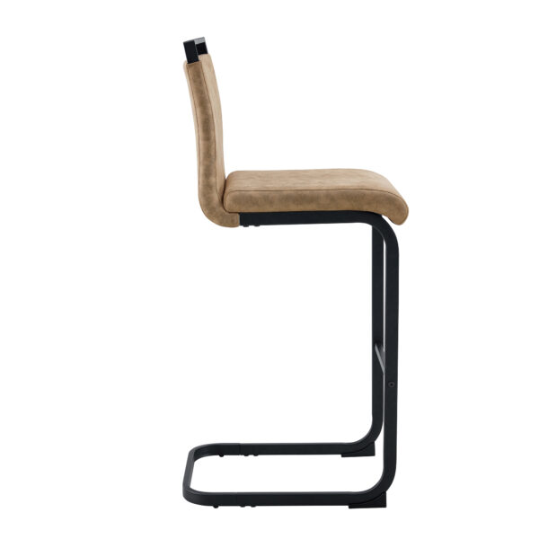 72e7f62a9e0f4cf2a981cc9060202dc6_f9ef6f034278f54430753e9ba06a1ed0 42.5 Inch Tall Brown Tech Fabric Bar Stool - A Perfect Combination of Modern Design, Comfort, and Stability.A Set of 2.Suitable Not Only For Home Use But Also For Bars, Restaurants,And Other Settings.