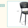 Black Minimalist Ergonomic Dining Chair, With A Curved Backrest For Comfortable Design,Unlocking A Comfortable And Minimalist New Sitting Posture. A Pack Of 4.Available In Black And White.