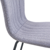 Luxury Minimalist Chairs - A set of 4 high quality dining chairs with black metal legs. The integral metal leg structure is suitable for various interior decoration styles.