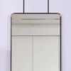 The 4th generation floor standing full-length mirror. wall mirror, bathroom makeup mirror, bedroom foyer, clothing store, wall mounted. 60 "* 16.5"