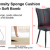 Modern Black PU Chair Set - Two Pieces, The backrest has a vertical and smooth line design.Black Metal Leg.Suitable for placement in kitchen, living rooms, and other venues.W1151116750
