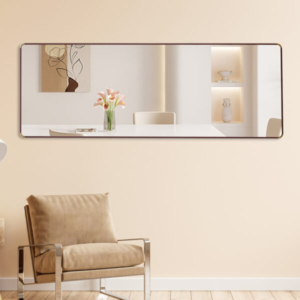 The 4th generation floor standing full-length mirror. wall mirror, bathroom makeup mirror, bedroom foyer, clothing store, wall mounted.    65 "* 23.2"