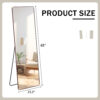 The 4th generation floor standing full-length mirror. wall mirror, bathroom makeup mirror, bedroom foyer, clothing store, wall mounted.    65 "* 23.2"