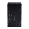 11.8*11.8*19.6 Inch Black Marble Texture MDF Coffee Table - Luxurious Design, Perfect Living Room Accent.Rectangular fashion texture design coffee table, suitable for various situations and scenes.