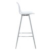 Modern and comfortable upholstered bar chairs, metal legs, small size bar chairs, suitable for part of the crowd, stylish design for dining room, kitchen, terrace and living room chairs.