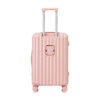 20"/24"/28" 3 pcs/set in ABS Spinner Wheel Luggage, Carry on Suitcase, with Cup Holder & USB Port & Phone Holder (Pink)
