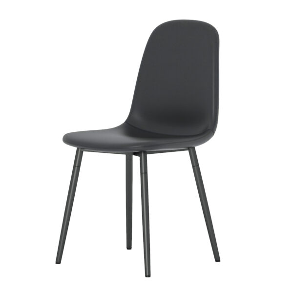 76e3ea9d598e4249a4a1365c336e5de5_b19b6d477ea84d89db81ac79d99b2764 Modern Minimalist Black Dining Chair Set - Four Chairs per Box, Stable and Comfortable.Modern Mid-Century Style Upholstered Side Chairs,Spoon Shaped Chairs With Black Metal Legs.