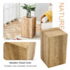 Elevate your living space with this modern MDF coffee table that showcases smooth, light wood color texture patterns. It is characterized by stylish design.12*12*19.6,W1151P188001