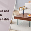 Walnut Colored Square MDF Coffee Table - 31.5"x31.5" with Tempered Glass Legs.Density Board Sticker,Reinforced Glass Legs.Walnut Colored Texture Sticker.