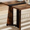 70.9"Rectangular Large Dining Table, Waterproof Large Desk for 8 People, Deluxe Family Dining Table with Adjustable Legs for Kitchen,Living Room,Office, Rustic Brown,70.9''W x 35.4''D x 30.3''H