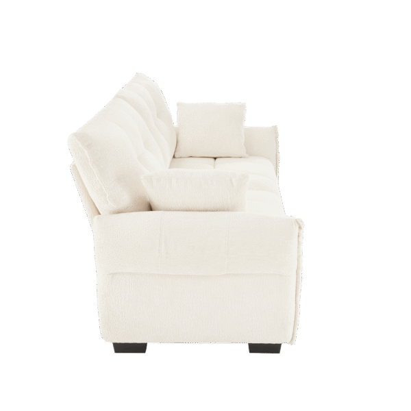 789ab2833d2646bebbbde38caf0cb9d2_98ab9f8bd71cfb70a4e32f8624d19b47 Premium Two-Seater Sofa - Ergonomic Design with High-Resilience Foam Cushions, Modern Chenille Fabric Upholstery for Living Room, Lounge, Office Space, White