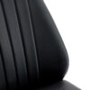 Set of 8 Black PU Comfort Dining Chairs (17.7"x25").Dining chair with extended backrest,BLACK PU,Silver metal legs,Suitable for various places such as family restaurants, hotels, coffee shops,etc.