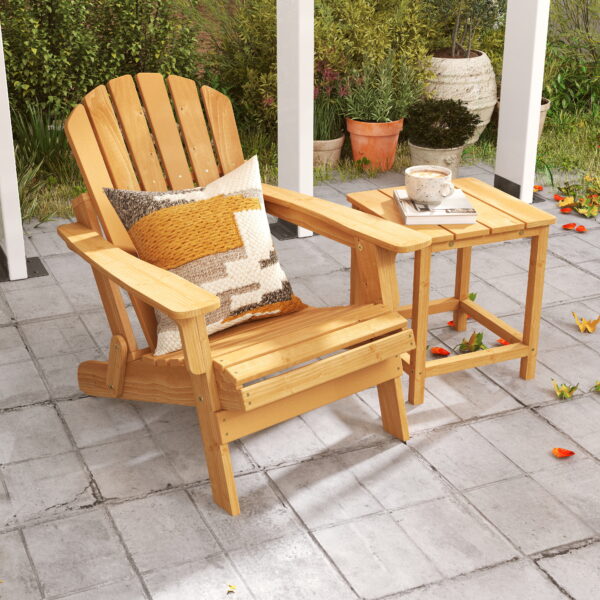 79dea30009204394a487487c37b60200_9ce9558abfb5ae0bf01c47b3c41dbeb0 Oversize Wooden Outdoor Folding Adirondack Chair with Pre-Assembled BackRest & SeatBoard, Wood Patio Chair for Garden Backyard Porch Pool Deck Firepit
