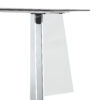 63"x31.5x30" Black Marble-Patterned Slab Dining Table with Stainless Steel Butterfly Legs.The tabletop is designed to be scratch and heat resistant.Slabs Tabletop,Stainless Steels Legs.