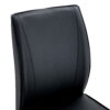 Luxury Simple Arch Chair - Set of 8 Black PU Material High Resilience Dining Chair with Arched Metal Silver Leg.Packed In Two Boxes.