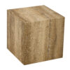 Elevate your living space with this square modern MDF coffee table that showcases smooth, light wood color texture patterns. It is characterized by stylish design.15.7*15.7*15.7