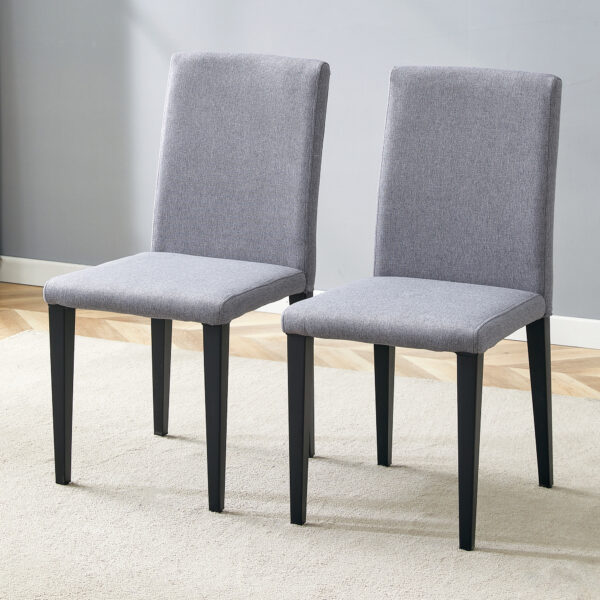 7b0c3daf03254532aed1e52db0b6e6a5_6e467bfa44177e8117175a81c8ed0be7 Two Light Gray Linen-Cotton dining chairs, simple and versatile, comfortable and accompanied. Exquisite and versatile dining chairs unlock a comfortable new experience.(Set of 2)