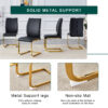 Table and chair set.31.5 Inch Elegant White Marble Pattern Round Dining Table - Suction Molding Annular Texture.Paired With 4 Black PU Material High Resilience Dining Chairs.