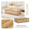 Elevate your living space with this modern MDF coffee table that showcases smooth, light wood color texture patterns. It is characterized by stylish design.39.3*23.6*12.W1151P187998