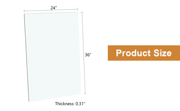 7b6f538d72a249ffab9f1c57e7c3a3a3_348ebedf7757cebd830dceab99df2721 ONLY Separate Glass Tabletop.24*36 inch Rectangular heat-resistant Transparent Tempered Glass Tabletop.Suitable for various occasions such as kitchens and restaurants.Transparent GLASS,24*36*0.31inch.