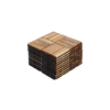 30 PCS Interlocking Deck Tiles Checker Pattern, 12" x 12" Square Yellow Acacia Hardwood Outdoor Flooring for Patio, Bancony, Pool Side,...