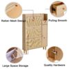 Modern minimalist storage cabinet, Japanese rattan shoe cabinet, bed top cabinet, small home furniture. Suitable for corridors and living rooms.    W115170127