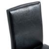 Two black PU dining chairs, simple and versatile, comfortable and accompanied. The exquisite and multifunctional dining chair has opened up a comfortable new experience. (2-piece set)