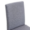 Four Light Gray Linen-Cotton dining chairs, simple and versatile, comfortable and accompanied. Exquisite and versatile dining chairs unlock a comfortable new experience.(Set of 4)