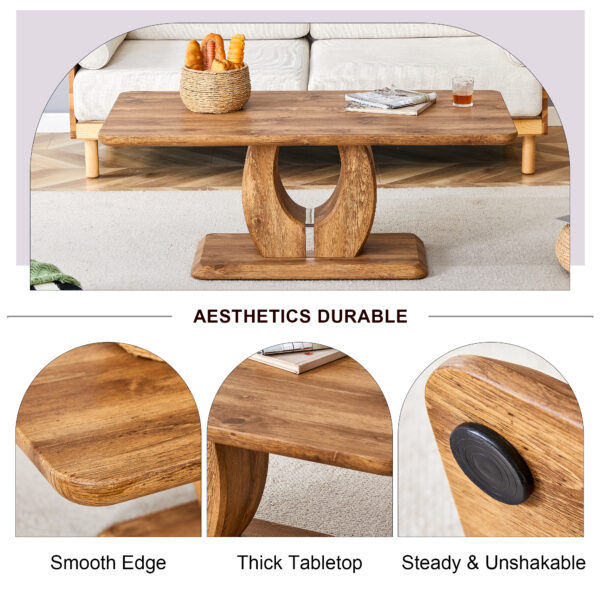 7ee3cb3cf7ba4051b756c8af32dbf0c1_318aa164883dd04edd5f0eb33ba1d796 Modern Minimalist Wood-Tone MDF Coffee Table Set (Square + Rectangular)Wood color,MDF coffee table,wood-colored textured decal,side table.