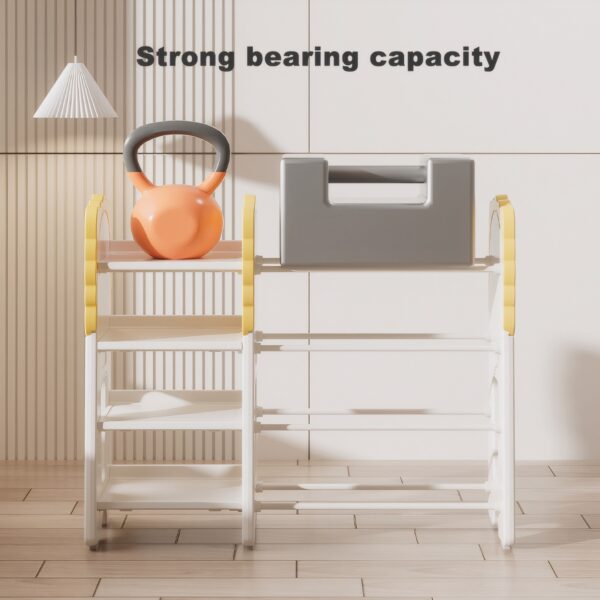 7f4896e3bd05457788b337a8151debf1_4db00b91e3412e300a07d09f89d376ea Kids Bookshelf and Toy Storage, 4-Tier Toy Organizers W/8 Removable Storage Bins, Kids Toy Storage Organizer for Study Room, Bedroom, Kids Room, Classroom, Nursery