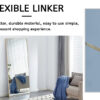 Fourth generation solid wood frame long mirror, dressing mirror, bedroom foyer, decorative mirror, clothing store, floor to ceiling mirror, wall mounted. 71 "* 31.4"