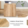 Elevate your living space with this square modern MDF coffee table that showcases smooth, light wood color texture patterns. It is characterized by stylish design.15.7*15.7*15.7