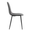 Comfortable Linen-Cotton Dining Chair Set - Six Pieces in Dark Gray.Integrated Seat and Backrest,Linen-Cotton Material,Modern Home Matching.W1151124300