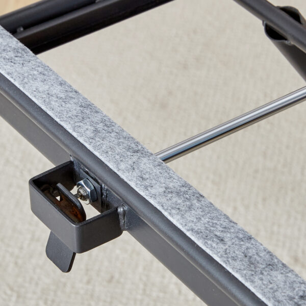 Modern minimalist multifunctional lifting table, with a 0.8-inch wood grain process sticker desktop and black metal legs, can be used as a dressing table, coffee table, dining table, and office table