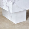 Modern Simple White Marble Texture MDF Coffee Table - 43.3"x21.6"x17.2" Practical Model.Making it an ideal addition to any living room or apartment.W1151134962