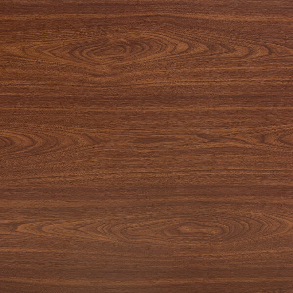 828370cb9fc64fd196b871f28f81d2c7_d88ba4988531c807655d79e16820d93a Industrial Rectangular MDF Walnut Color Wood Grain Dining Table for 4-6 people with 1.5 inch thick MDF top and black metal legs for desks, kitchens, patios, dining rooms.