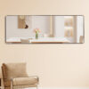 The 4th generation floor standing full-length mirror. wall mirror, bathroom makeup mirror, bedroom foyer, clothing store, wall mounted.    65 "* 23.2"