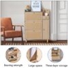 Modern minimalist storage cabinet, Japanese rattan shoe cabinet, bed top cabinet, small home furniture. Suitable for corridors and living rooms.    W115170127