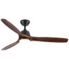 52" YUHAO Farmhouse Rustic  LED Ceiling Fan with Remote Control