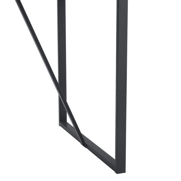 Table and chair set.A retro rectangular dining table with a wood color fishbone textured top and black metal legs.Paired With 4 Brown technology fabric chairs with Featuring arched black legs.