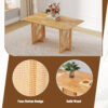 Chinese country retro solid wood dining table, simple modern imitation rattan dining table, wooden dining table.Suitable for dining room, living room, office.Natural Style Solid Wood Dining Table.