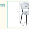 White Minimalist Ergonomic Dining Chair, With A Curved Backrest For Comfortable Design,Unlocking A Comfortable And Minimalist New Sitting Posture. A Pack Of 4.Available In Black And White.